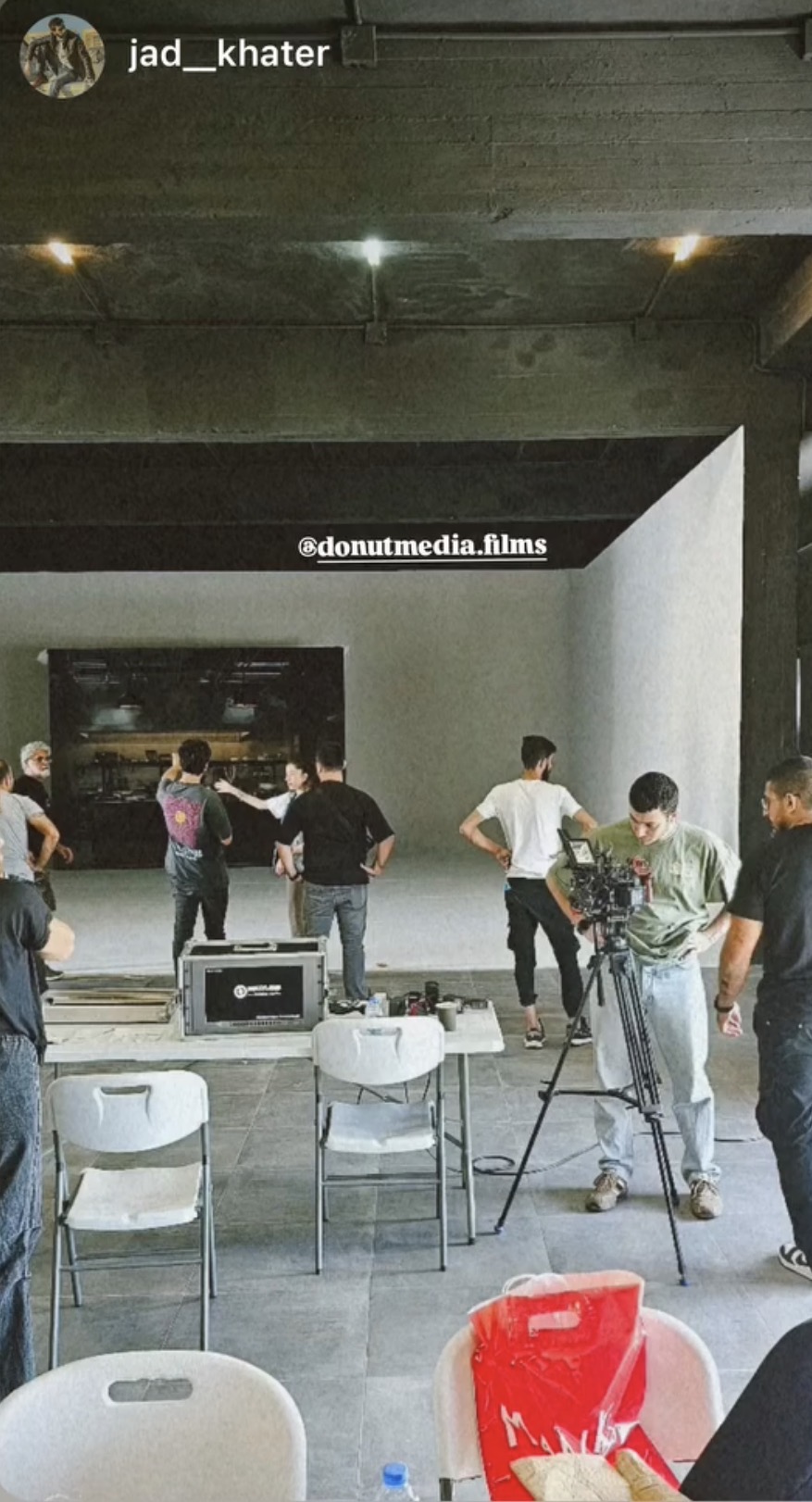 Donut Media crew on set
